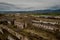 Aerial view of the Abandoned former mining operations peÃ±arroya-pueblonuevo Spain