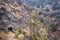 Aerial view of abandoned mine in Troodos mountains, Cyprus