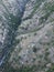 Aerial view of abandoned stoned houses and mills with mechanical press in Mani area at Ridomo Gorge. Natural scenery from the