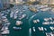 Aerial view of Aberdeen Typhoon Shelters, Hong Kong