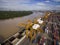 Aerial View Above Bangkok Dockyard