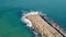 Aerial View Above Ocean Beach