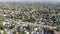 Aerial view above Pasadena neighborhood, Los Angeles, California