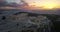 Aerial view of Acropolis of Athens at sunset