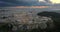 Aerial view of Acropolis of Athens at sunset