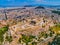 Aerial view of Acropolis and the cityscape of Athens