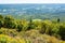 Aerial view from Adams Overlook along the Mohawk Trail in Massachusetts, USA