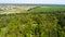 Aerial view of Adolf Hitler bunker remains. Residence werwolf near Vinnitsa, Ukraine