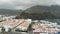 Aerial view of Agaete, Gran Canaria, Spain. A small port city off the coast of the Atlantic Ocean