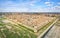 Aerial view of Aigues-Mortes medieval fortified town