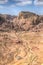 aerial view of Al Habis mountain, Qasr al Bint, Colonnaded street, Great temple and temple of winged lions in Petra, Jordan