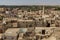 Aerial view of Al Qasr village in Dakhla oasis, Egy