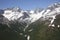 Aerial view of alaskan wilderness