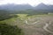 Aerial view of alaskan wilderness