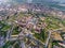 Aerial view of Alba Iulia - Alba Carolina medieval fortress in A