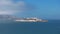 Aerial view of Alcatraz island in the San Francisco Bay.