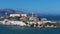 Aerial view of Alcatraz island in the San Francisco Bay.