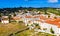 Aerial view of the Alcobaca Monastery in Portugal