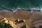 Aerial view of the Alemao Beach Praia do Alemao in Portimao