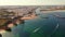 Aerial view of the Algarve coast outside Lagos, Portugal