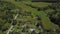 Aerial view of allotment gardens on the outskirt of Stuttgart in southern Germany