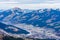 Aerial view of Alps in Kitzbuhel