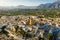 Aerial view of Altea city by Mediterranean coast, Spain