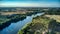 Aerial view of Alton waters in Suffolk