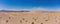 Aerial view of the Amargosa Sand Dunes in a hot day