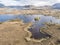 Aerial view of the amazing landscape of Rannoch Moor