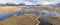 Aerial view of the amazing landscape of Rannoch Moor