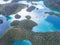 Aerial View of Amazing Tropical Islands in Raja Ampat
