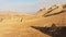 Aerial view Amazing unusual landscape of turkish Cappadocia