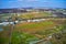 Aerial View of Amish Farmland in Pennsylvania