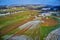 Aerial View of Amish Farmland in Pennsylvania