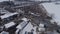 Aerial View of an Amish Winter Mud Sale in the Mud