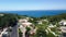 Aerial view of Anacapri town and homes in summer season, Capri - Italy