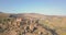 Aerial view on the ancient Greek city on the south coast of Sicily