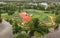 Aerial view of ancient Korela fortress