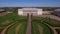 Aerial view of the ancient palace of Polish tycoons Potocki in Tulchin.