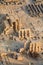 Aerial view of ancient ruins - Ramesseum, Luxor, Egypt