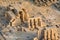 Aerial view of ancient ruins - Ramesseum, Luxor, Egypt