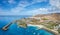 Aerial view with Anfi beach, Gran Canaria