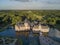 Aerial view of Anholt castle