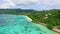 Aerial view of Anse Royale beach on Mahe Island, Seychelles Islands