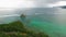 Aerial view of Anse Royale tropical coast on Mahe Island, Seychelles.