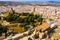 Aerial view of Antequera cityscape, Andalusia, Spain