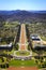 Aerial view Anzac Parade to Australian War Memorial