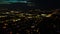 Aerial view of Appleton wisconsin at night.