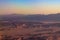 Aerial view of Arabian desert and mountain range Red Sea Hills near Hurghada, Egypt. View from airplane